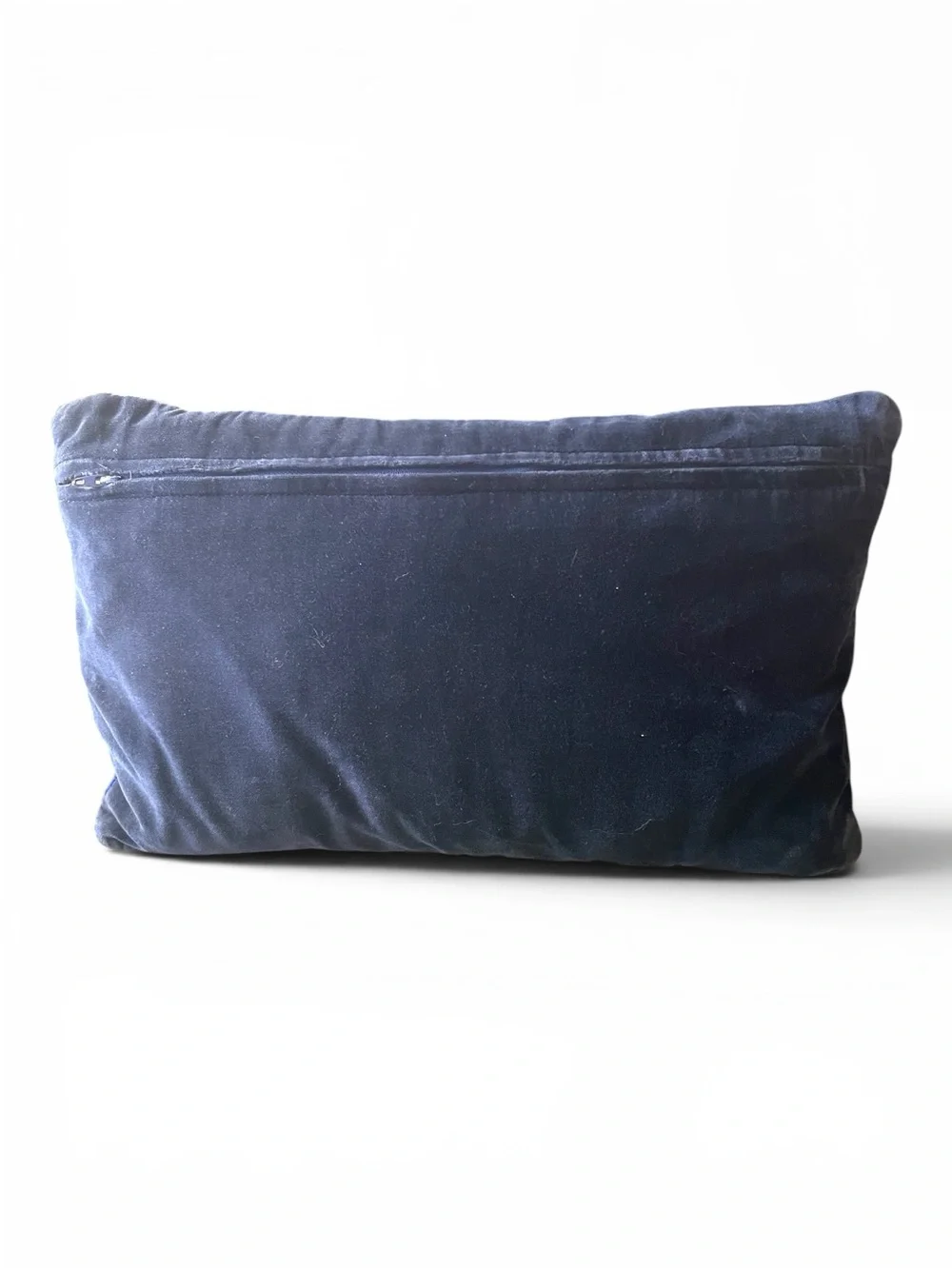 Vintage pillow, possibly handmade, zipper and removable pillow insert